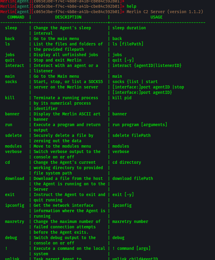 Available Commands